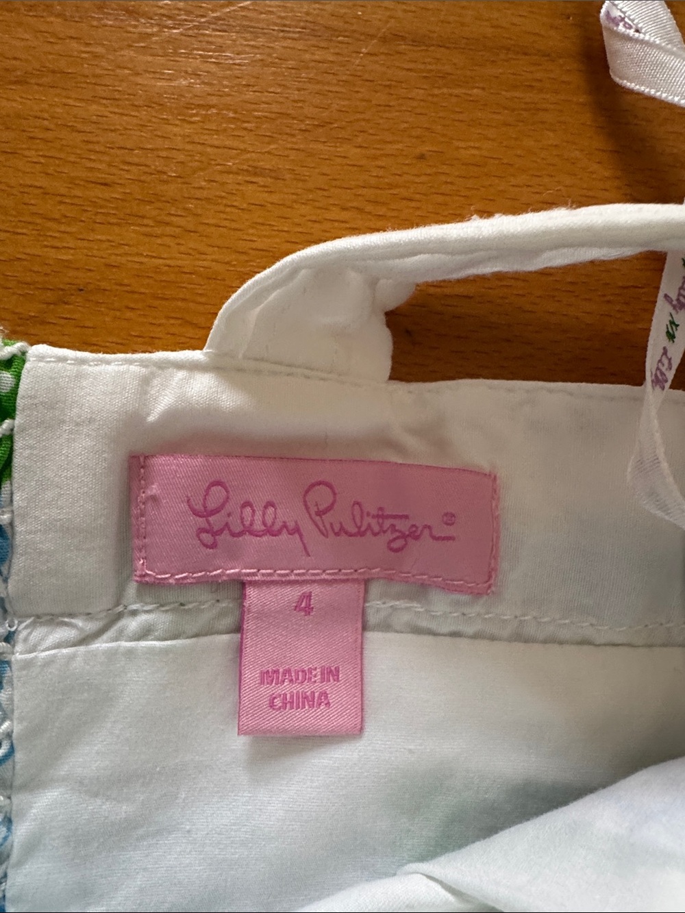 Lilly Pulitzer Blue, Green & White Shell-Print Sundress Top - Picture 4 of 4
